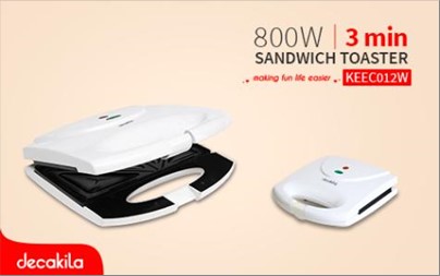 SANDWICH MAKER 800W DECAKILA