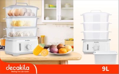 FOOD STEAMER 950W 9L DECAKILA