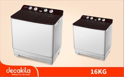 TWIN TUB WASHING MACHINE 16KG DECAKILA