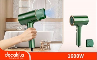 HAIR DRYER 1600W 160*71*238,7mm DECAKILA