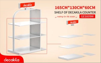 SHELF OF DECAKILA COUNTER FREE OF CHARGES 165CM*130CM*60CM DECAKILA