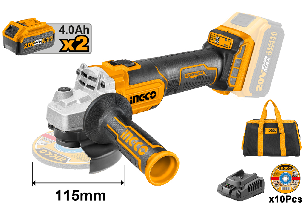 Lithium-ion angle grinder