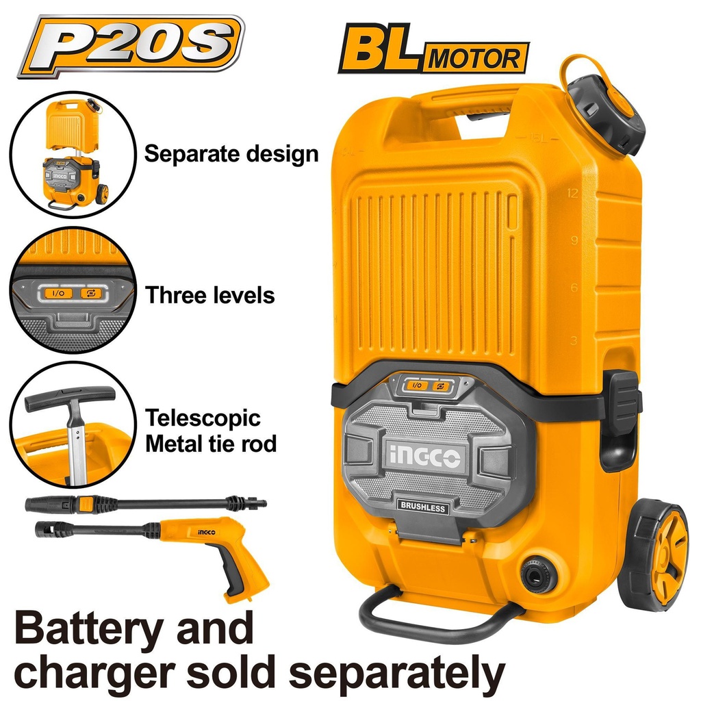 Lithium-ion pressure washer