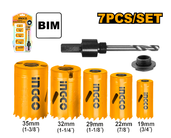 Bi-metal hole saw set
