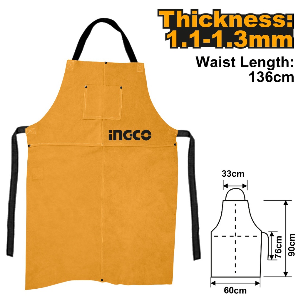 Leather welding apron