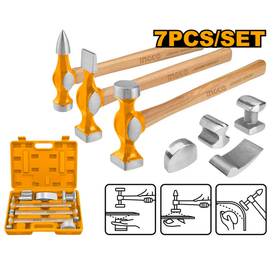 7 Pcs Body and fender hammer set