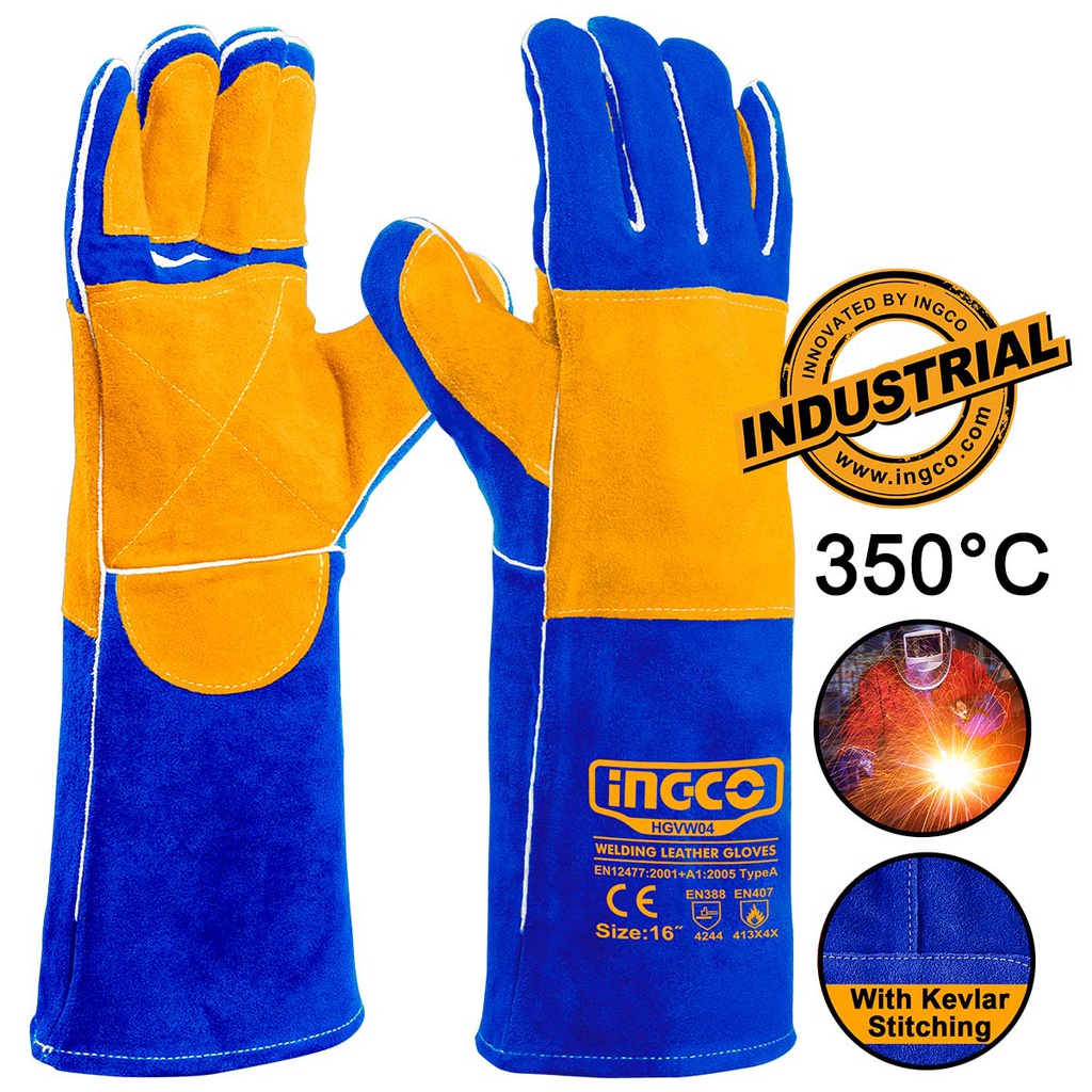 Welding leather gloves