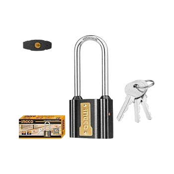 Long shackle iron padlock