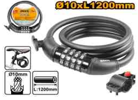 4 Digit combination bicycle lock (with lock frame)