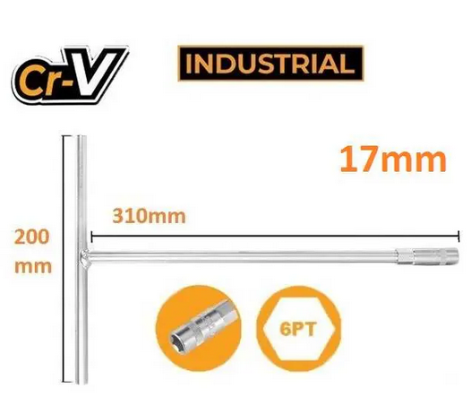 T-handle socket wrench