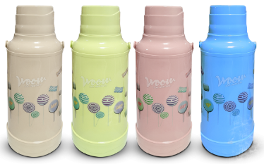 Thermos Plastique (Vaccum Flask) 3,2L REF: LYR-8012  ( CTN  de 12pcs/couleurs assorties)