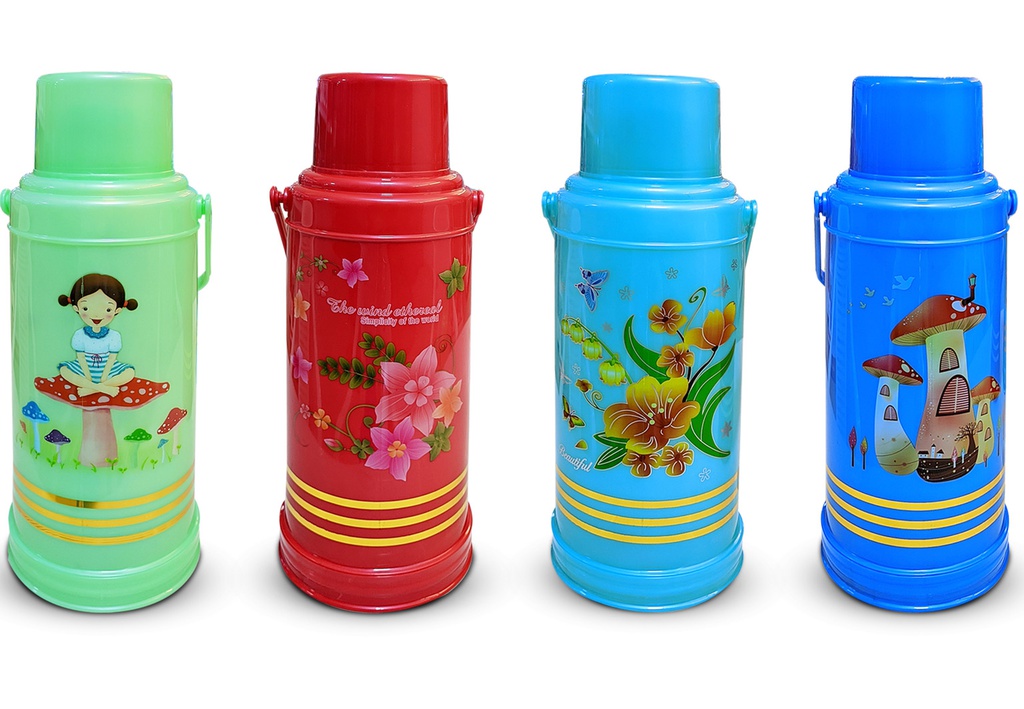 Thermos Plastique (Vaccum Flask) 2L REF: LYR-005 ( CTN  de 12pcs/couleurs assorties)