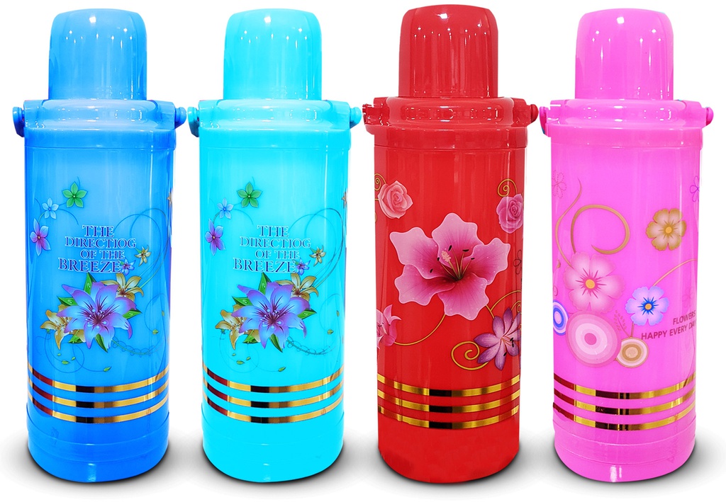 Thermos Plastique (Vaccum Flask) 2L REF: LYR-017( CTN  de 12pcs/couleurs assorties)
