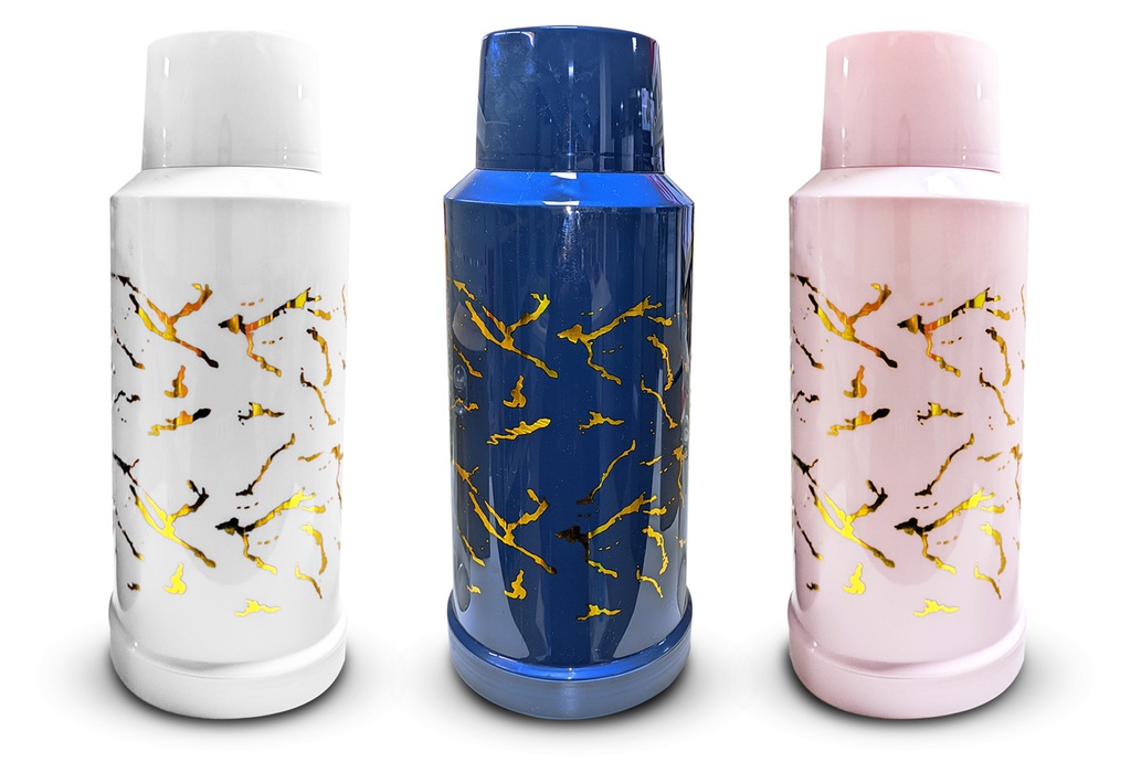 Thermos Plastique (Vaccum Flask) 1.8L REF: LYR-4846( CTN  de 12pcs/couleurs assorties)