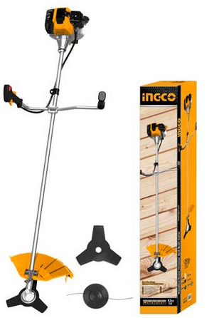 Gasoline grass trimmer and bush cutter