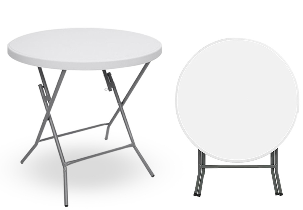 2FT ROUND STRAIGHT FOLDABLE TABLE REF: HP-80YL