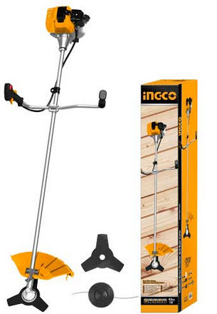 Gasoline grass trimmer and bush cutter