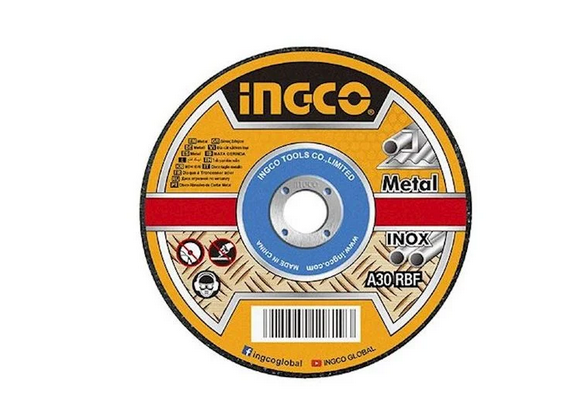 Abrasive metal cutting disc