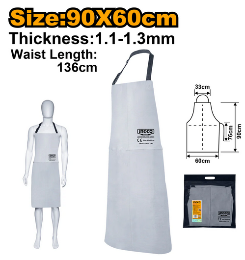 Leather welding apron