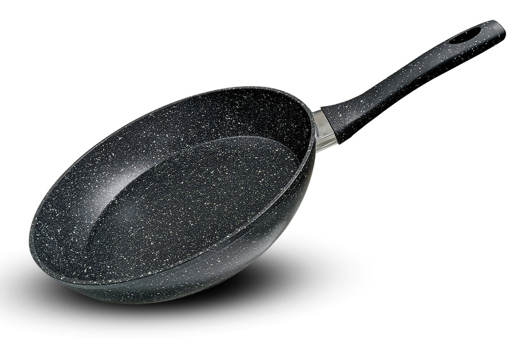Poele Miralux en acier forge granite 28cm (Cartons de 12 pcs)