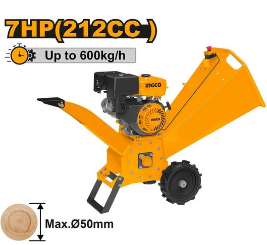 Gasoline wood chipper