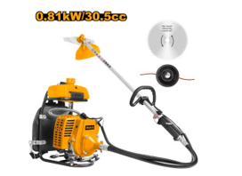 Gasoline grass trimmer and bush cutter