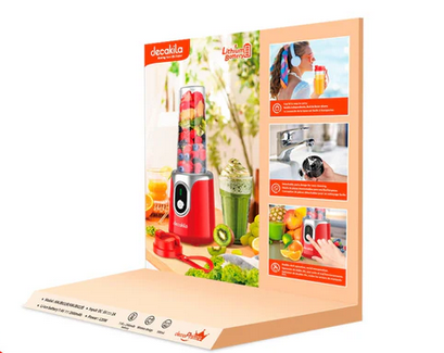 Stand blender display shelf