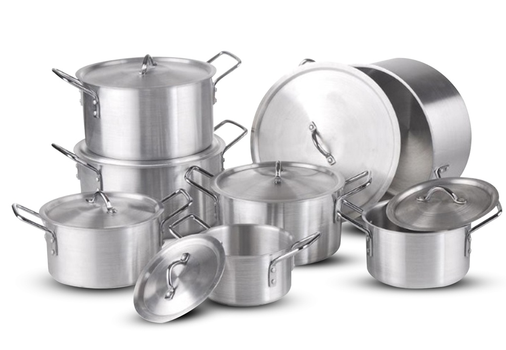 Cooking Pot Aluminium Satin Polish 4,5kg/set EFFEIL (Série de 14pcs )