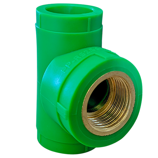 TE TARAUDE FEMELLE PPR Diam 20mm 1/2*20mm David = PPR FEMALE TEE GREEN (Sachet de 50 pcs)