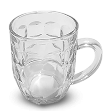 MUG-CHOPPE TRANSPARENT 540ML Réf: ZB01-300 Boite de 2 pcs, 12 Btes/CTN = 24 pces/CTN