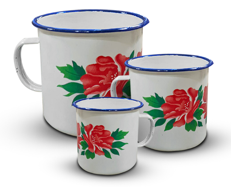 Enamel Mug Decor 10cm ctn de 10 Dozs