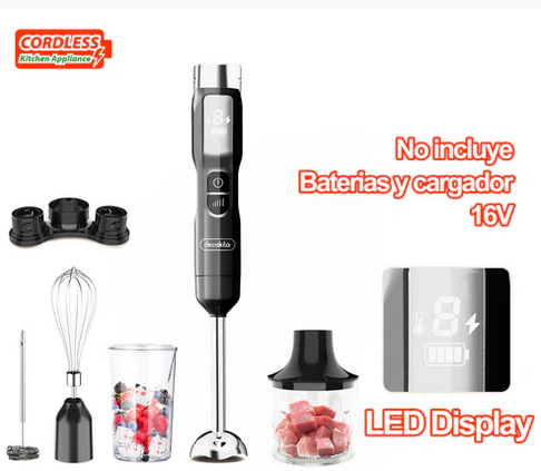 Cordless hand blender
