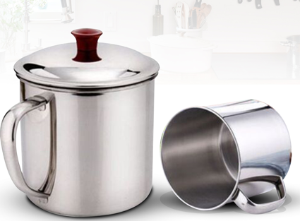 Mug inox avec couvercle série de 6 pcs ( 7-8-9-10-11-12cm) Marque: Effeil