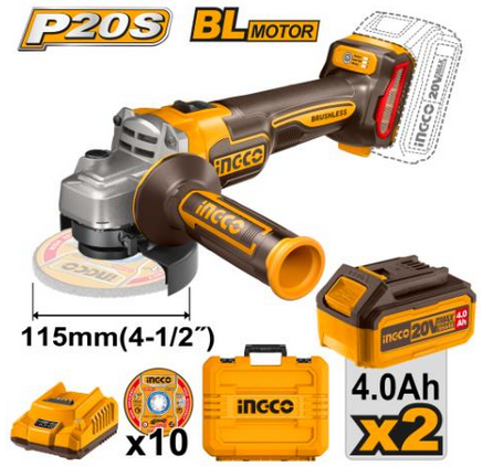 Cordless angle grinder