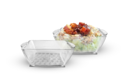 Square Bowl coffret de 06pcs/ctn de 12 coffrets/capacité de 160ml - RAAD GLASS EGYPTE