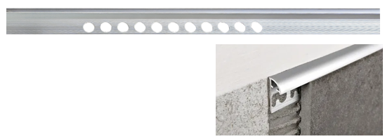 BAGUETTE ALUMINIUM POUR CARRELAGE DE 2m,