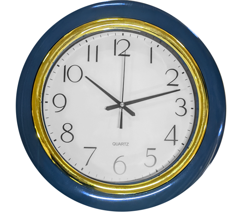 MONTRE MURALE RONDE REF FJ3072-2 diametre 25cm material : ABS PLASTIQUE