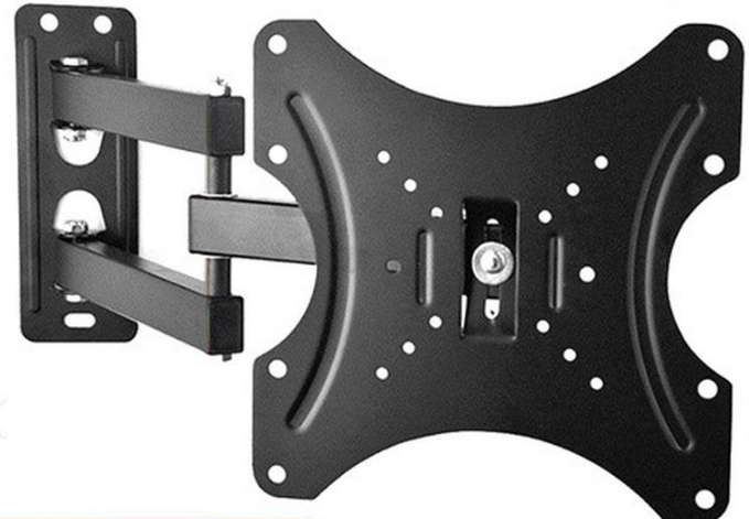 SUPPORT TV 117B wall mount EN ACIER COULEUR NOIR EPAISSEUR  : 0,5mm