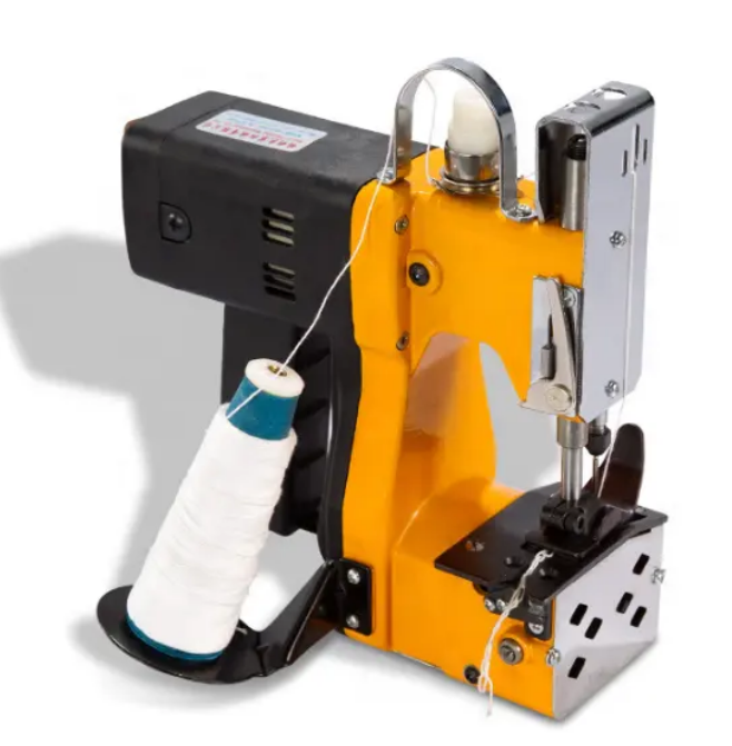 Bag Sealing Machine                   Voltage: 220V (European plug)                     Power: 190w                                         Motor speed:18000+/-10%/min          Sewing speed: 2200+/-10%needles/minute                                         Stitch tength (can adjustment): 7.5-10mm                                                    The thickness of the sewing: 0.2-10mm