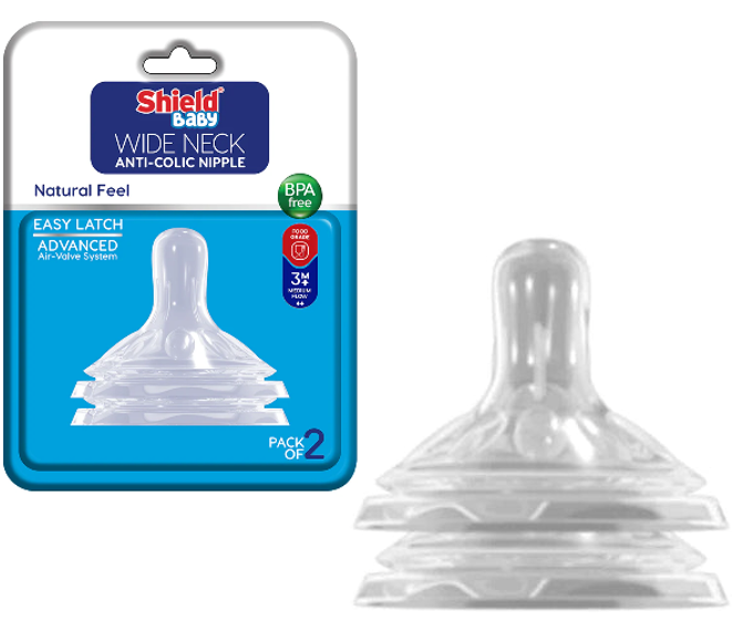 NIPPLES/TEATS SHIELD Widneck Anticolic Nipple ctn de 96pcs