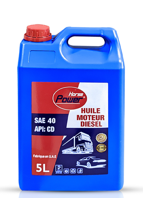 Huile Moteur Diesel Horse Power SAE40 bidon de 5L (ctn de 6 bidon)