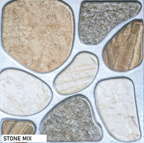 CARREAUX CERAMIQUE STONE MIX 50.5x50.5 EGYPTE (Ctn de 06pcs)