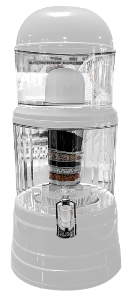 Filtre à eau 14L complet/couleur: Blanc (ctn de 8pcs)