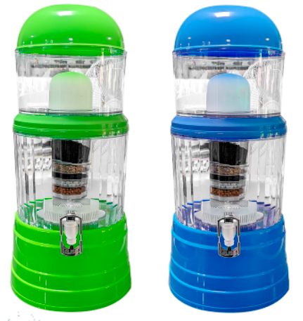 Filtre à eau 14L complet/couleur: Bleu/vert (ctn de 8pcs)