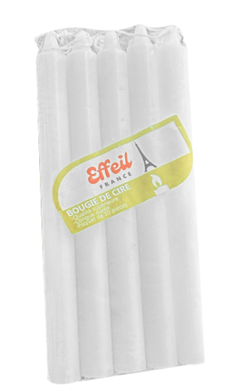 Bougie de cire marque: Effeil (ctn de 50pqts de 10pcs)