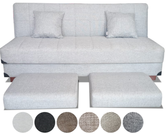 Canapé-lit Sofabed ref:Barato - W:210cm - Depth:86cm - H:85cm ref:Goldbase 110 - marque: Effeil - origine:Turquie