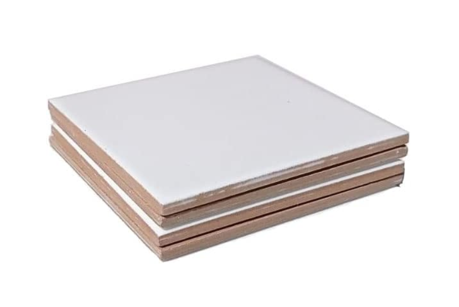 Ceramic wall tiles 20x20, non-waterproof, glossy finish, pure white, ref:W2000 (CTN DE 1M²)