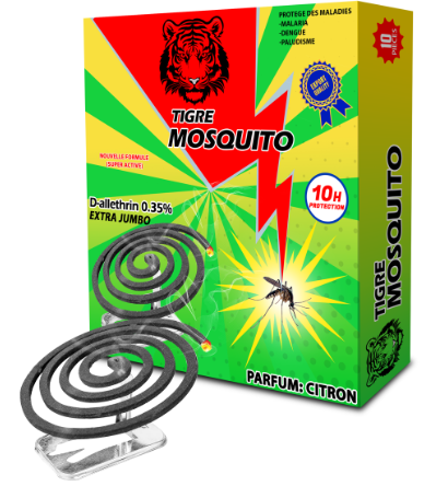 Mosquito Coil marque Tigre (ctn de 60 boites)