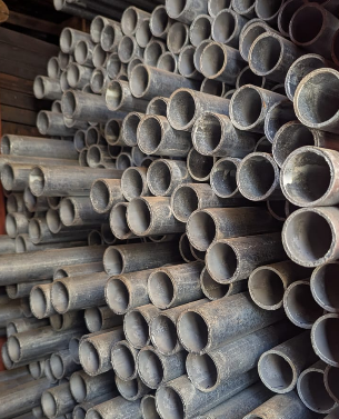 TUBE ROND GALVA 11/2" 45*3.5MM 5.80M AVEC COLLIER