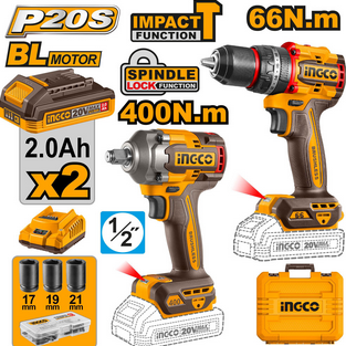 Cordless 2 pcs combo kit